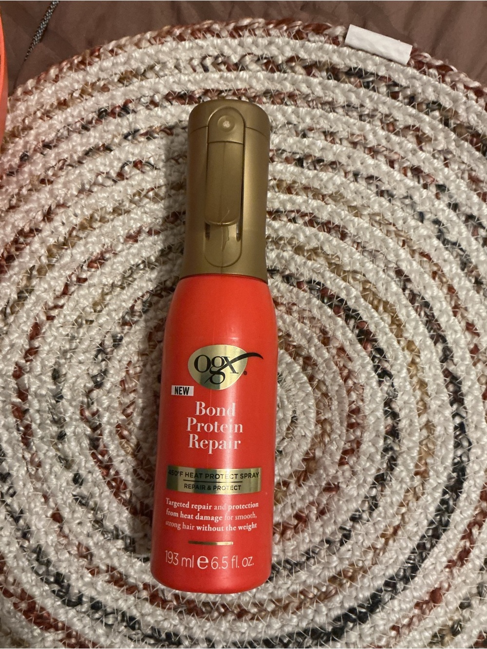Ogx Bond Protein Repair Heat Protect Spray - Red/Gold